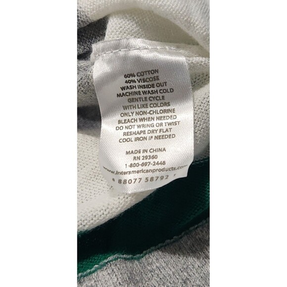 Long sleeve Top For Women Size Medium Lightweight Striped  B7 - Picture 9 of 9